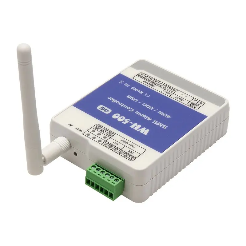 SQPP-2025 GSM 4G WH-500-EU Gate Door Opener Relay Switch Remote Controller Remote Wireless Alarm Controller With APP Control