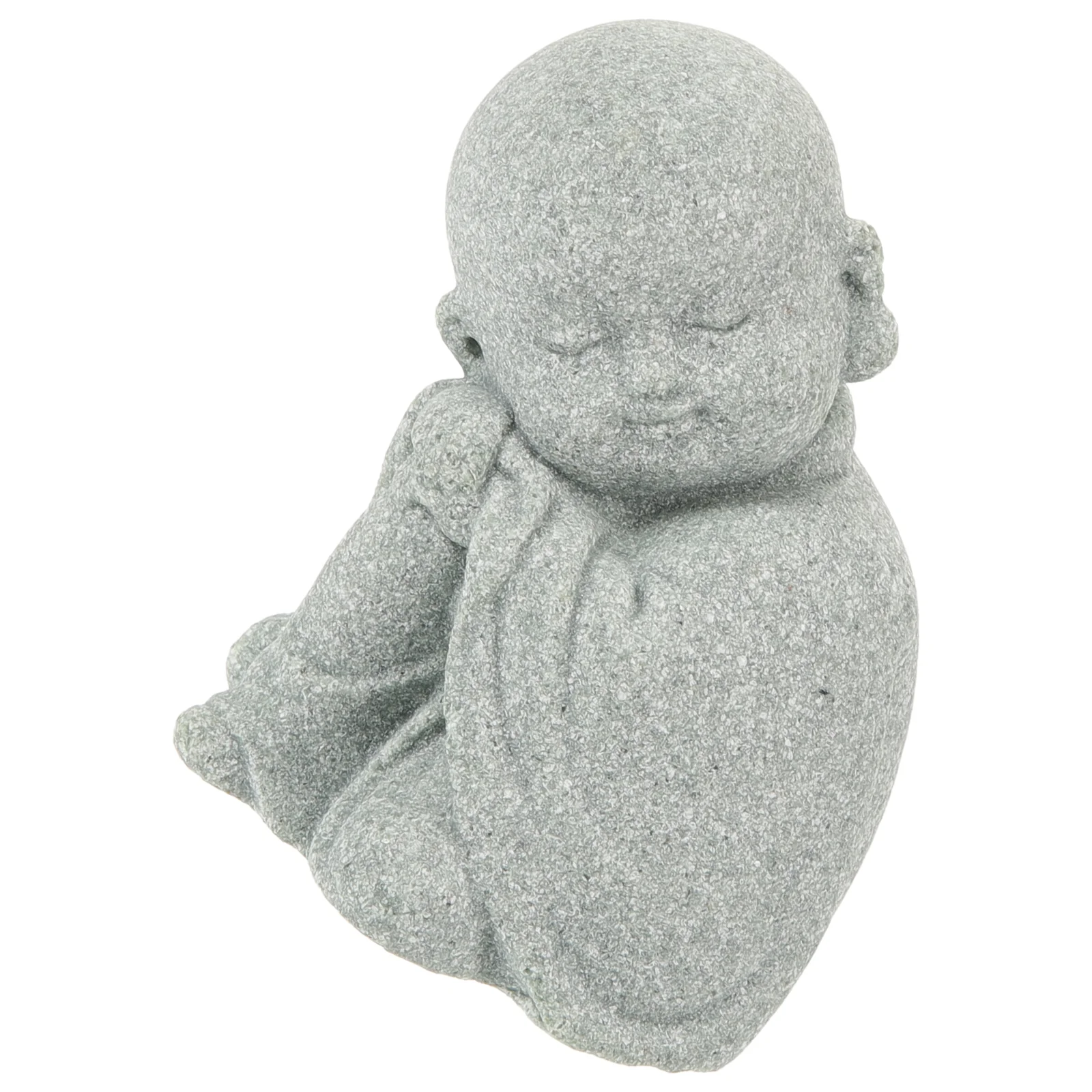 Little Monk Ornaments Statue Desktop Decor Buddha for Home Small Figurines Accessories Table