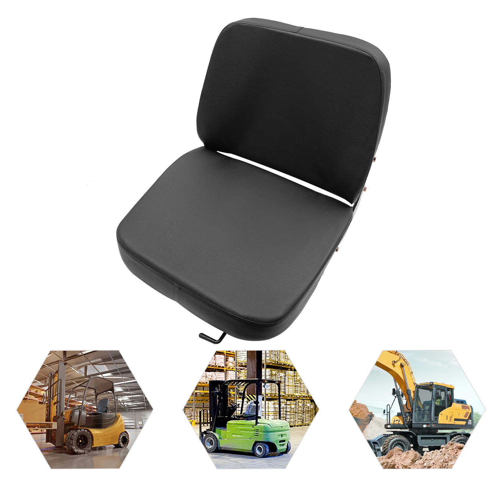 เบาะนั่งรถตัดหญ้าแบบพนักพิงสูง เบาะนั่งรถยกอเนกประสงค์ สำหรับรถแทรกเตอร์ตัดหญ้า รถขุด รถตักล้อยาง รถแบคโฮ รถดันดิน พร้อมรางเลื่อน รับน้ำหนักได้ 220.46 ปอนด์