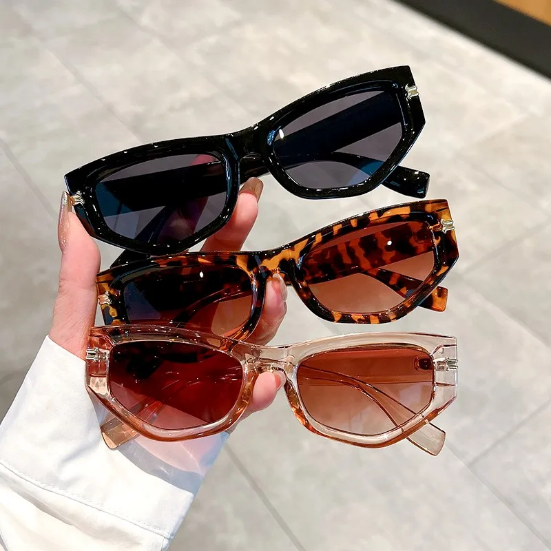 Vintage Cat Eye Sunglasses Women Men Fashion Retro Irregular Gradient Eyewear Luxury Brand Designer Sun Glassses Uv400 Shades