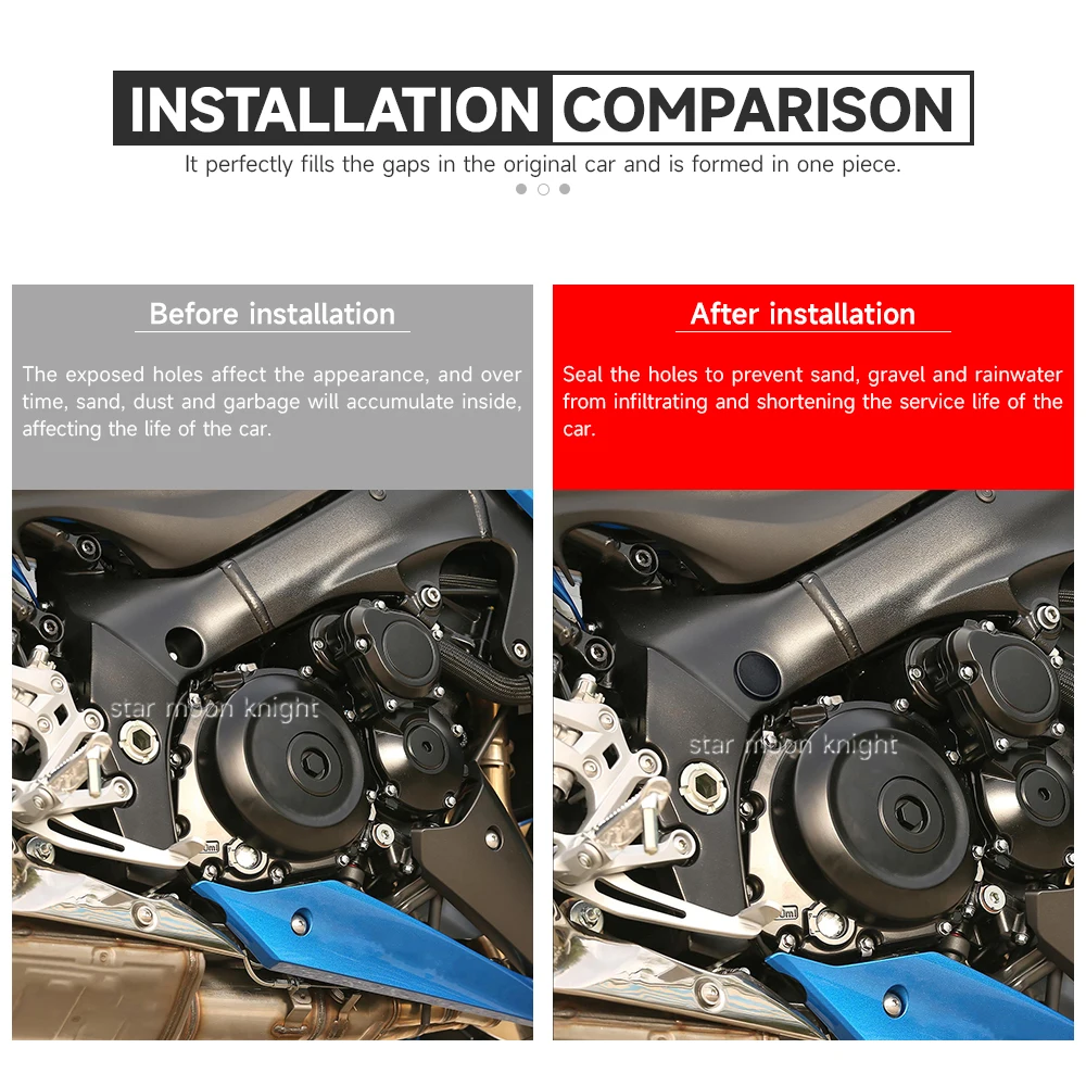 Frame Cap Cover For Suzuki GSX-S1000 2015-2022 GSX-S1000F (2015-2022) GSX-S1000GT (2022- )GSX S 1000 GT F Motorcycle Accessories