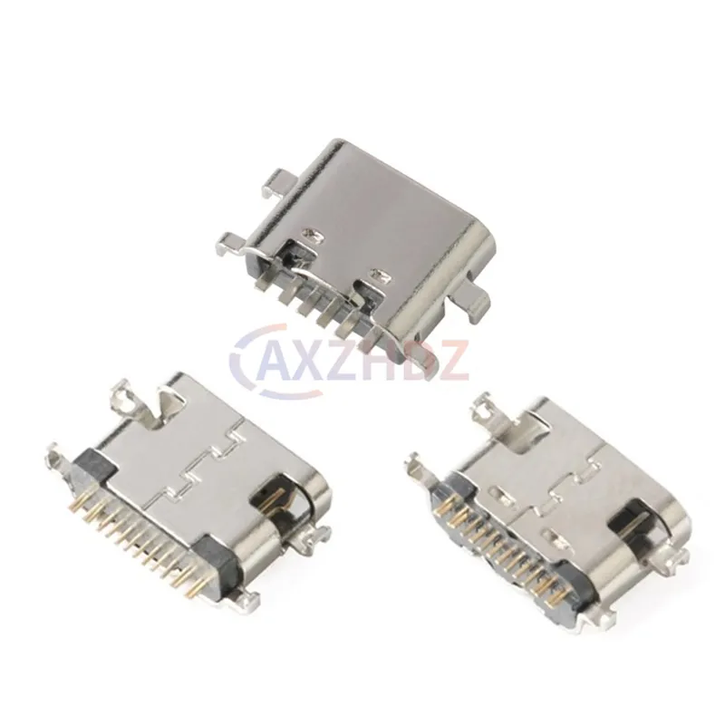 10/20/50PCS USB-C Type-c 6Pin 16Pin Connector Female Jack Charging Port Data Transmission SMD USB 3.1 Socket SMT PCB Soldering