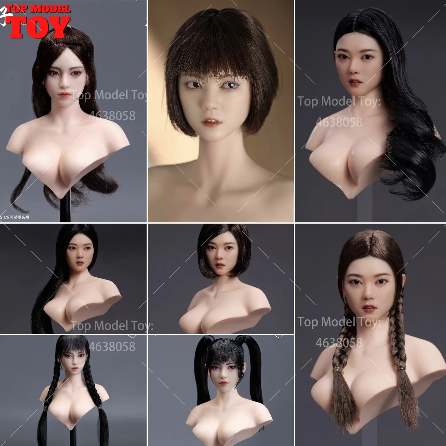 

YMTOYS YMT108 YMT114 1/6 Модель головы с подвижными глазами, скульптура для кукол, подходит для 12-дюймовых фигурок с бледной кожей PH TBL, женская солдатская фигурка, кукла