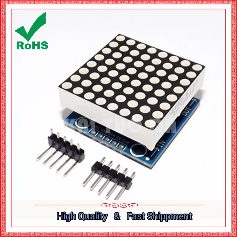 MAX7219 Dot Matrix Module MCU Control Drive LED Module Display Module Board