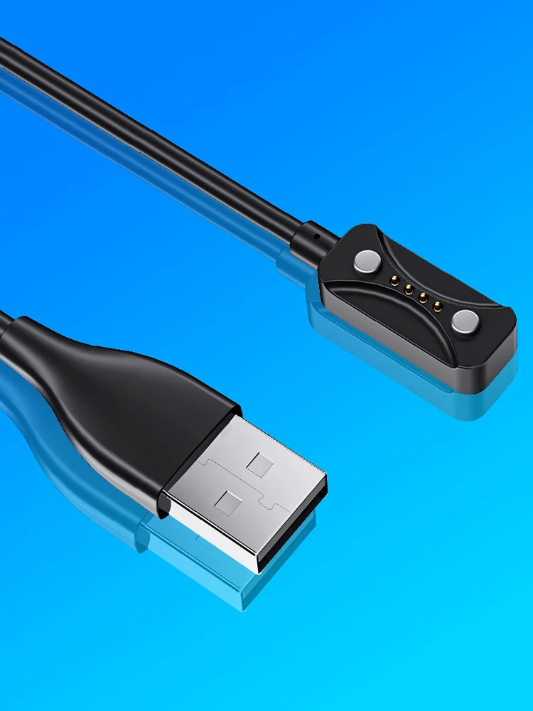 

Магнитный USB-кабель для зарядки 1 м, адаптер для зарядки смарт-часов, 2-контактный, 5В 1А, для Polar Pacer/Pacer Pro