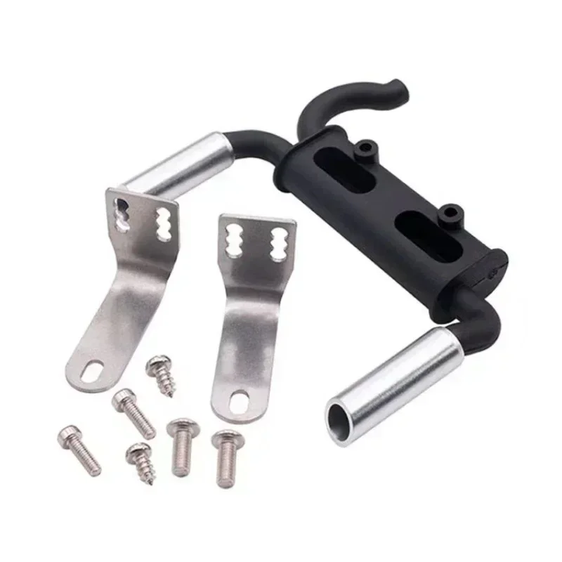 1/10 RC Auto Metalen Uitlaat Uitlaatpijp Uitlaat voor 1:10 Rock Crawler TRX4 Axiale SCX10 90046 RC4WD D90 Decoratie Onderdelen