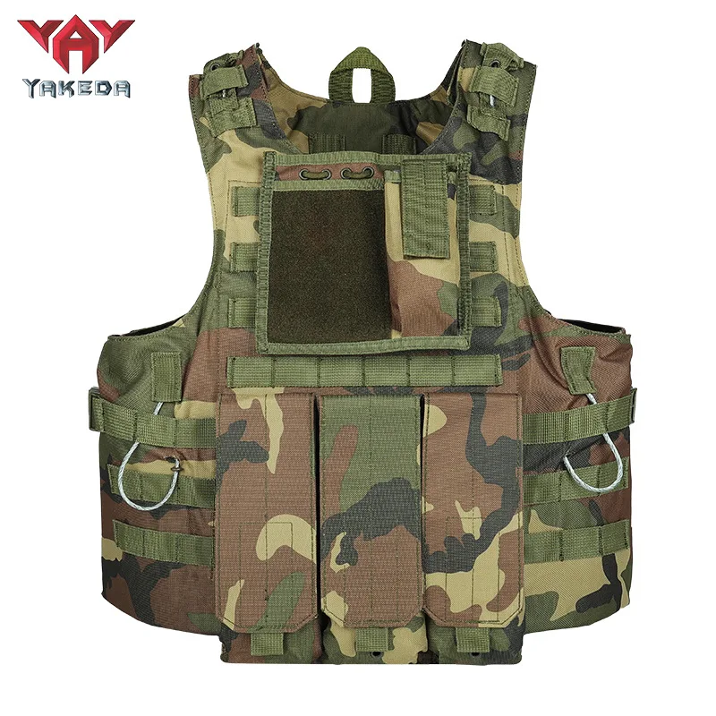 YAKEDA Tactical Vest Multifunctional Outdoor Tactical Amphibious Vest CS Camouflage Equipment Training Uniform Vest