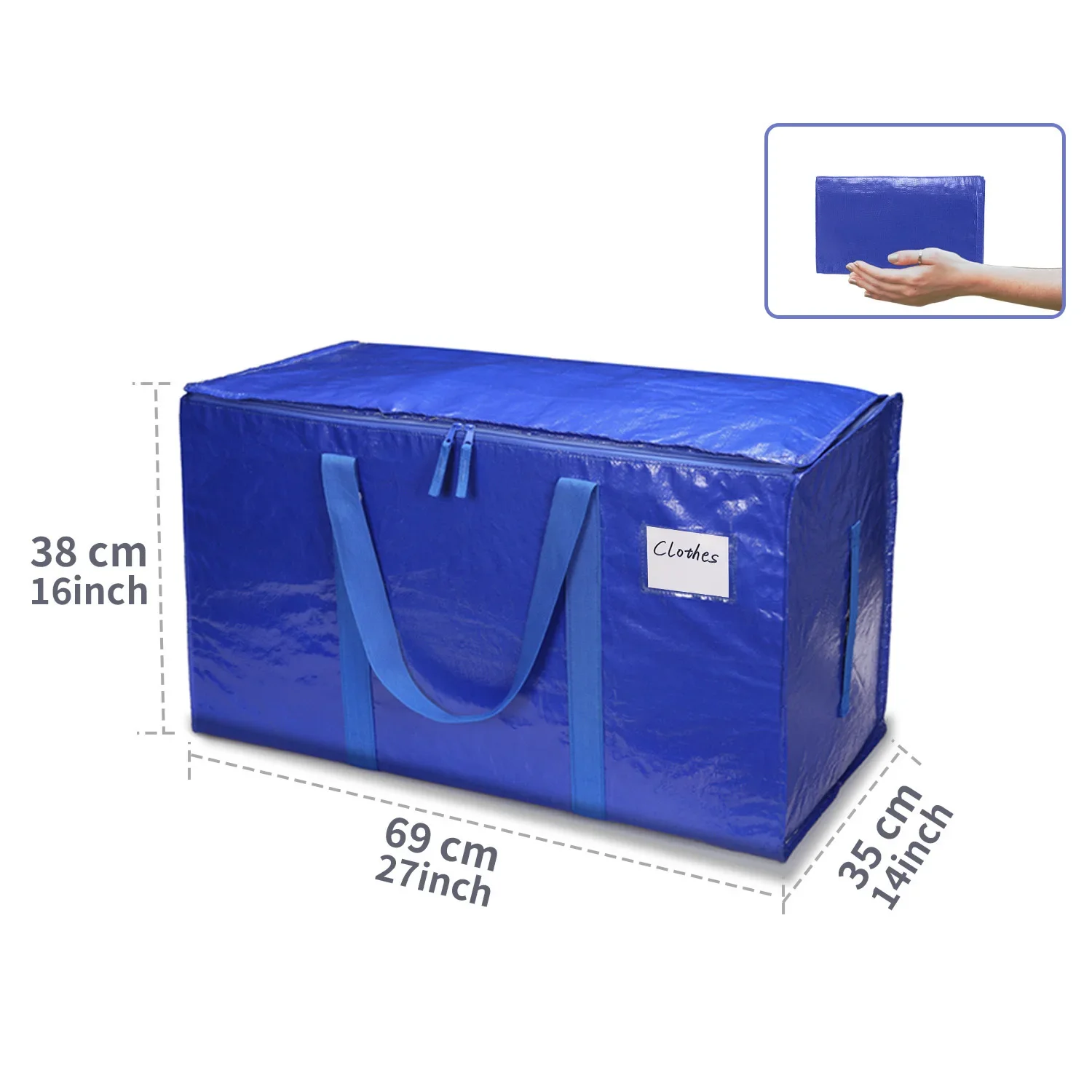 حقيبة تخزين كبيرة جدًا شديدة التحمل، حقائب متحركة ذات سعة كبيرة، حقائب تخزين مقاومة للماء، سحابات، مقابض حمل، حقائب سفر #3