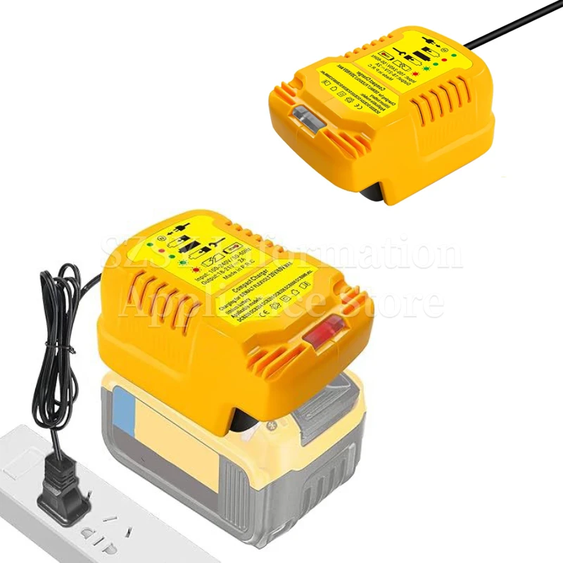 Battery Charger for Dewalt Battery 20V 18V 60V DCB200 DCB203 DCB204 DCB205 DCB206 DCB207 Lithium ion Battery Portable Charger