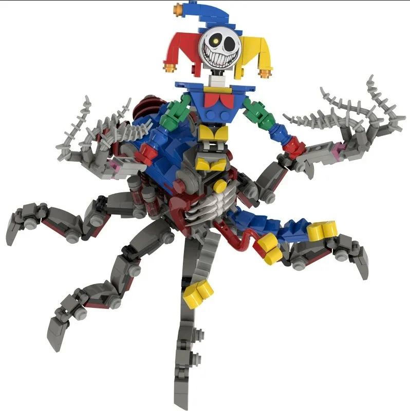 

2026New Releases Bobble Game Time 5 Joker Spider Building Block Assembly Small Particle Figurine Model Ornament Handmade Toy