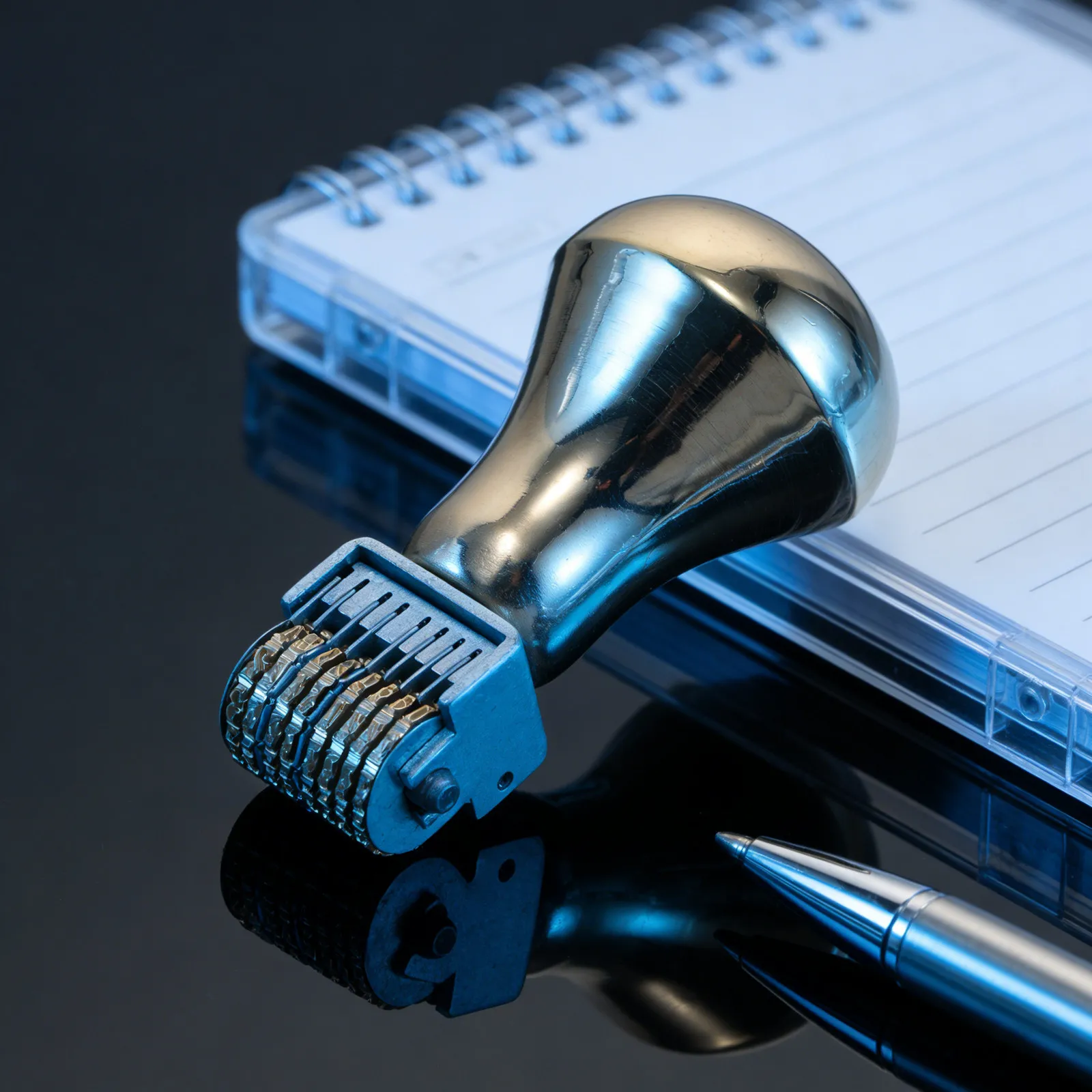 Adjustable Date Stamper Rotary Metal Date Stamp With Copper Handle Vintage Handheld Number Stamp For Scrapbooking Office Library