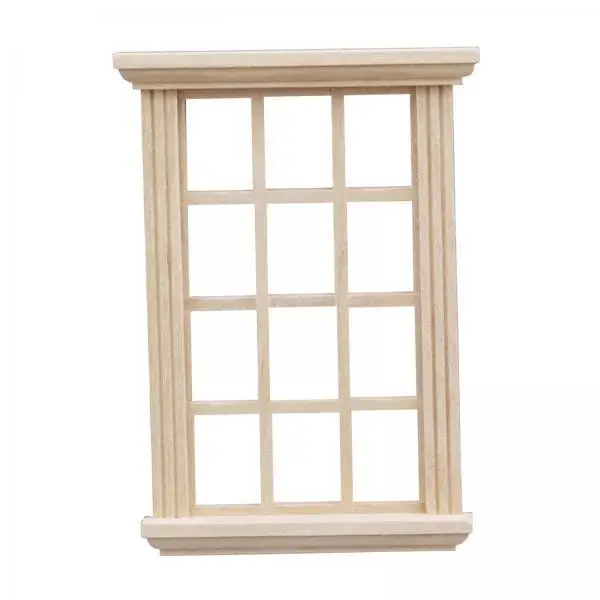 Miniature Wooden Dollhouse Window Model 1 12 Scale Furniture Accessory for Creative Life Scenes Decoration
