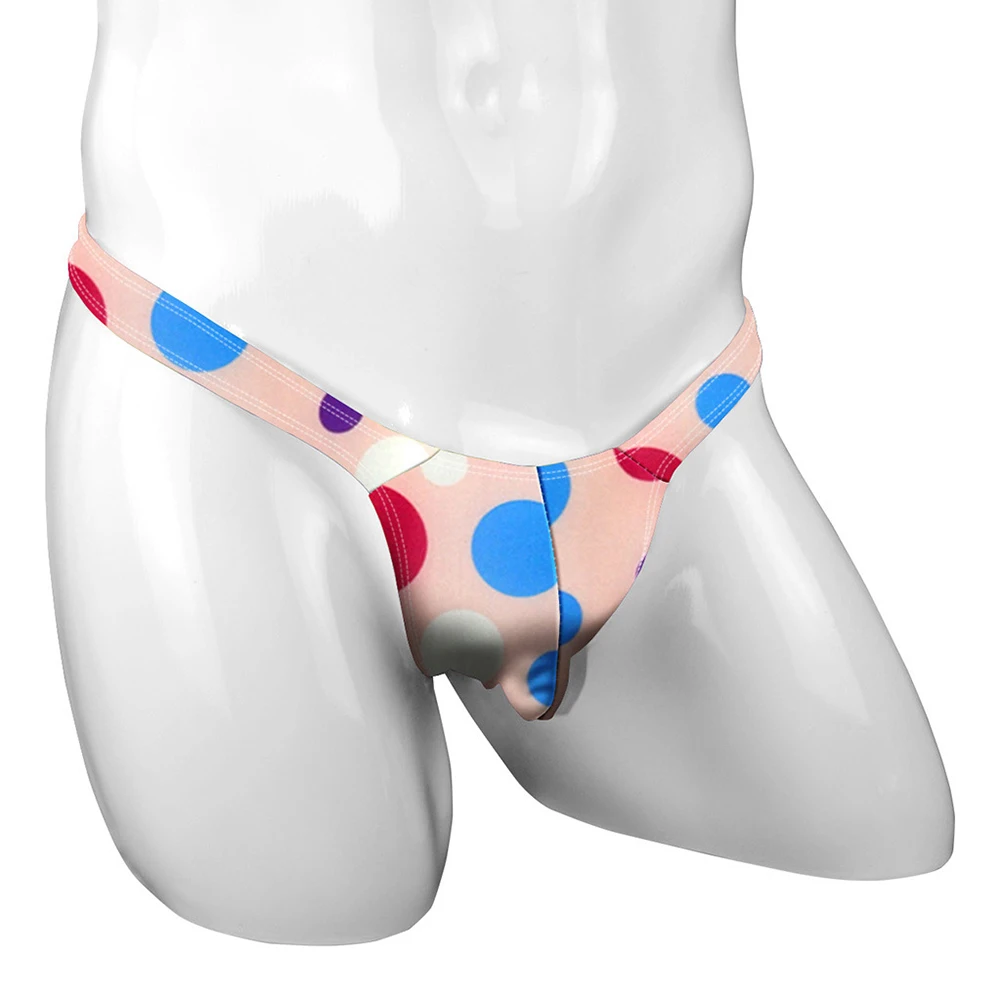 

Brand New Underwear Thongs Lingerie Low Waist Male Men Panties Printed Bikini Soft Briefs Spandex U Pouch Comfort