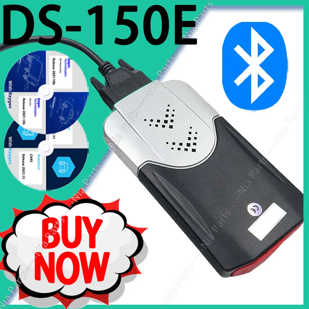 

DS-150E Del-phi 2021 Auto-com 2021 with keygen Bluetooth obd2 scanner automotriz ds-150e inspection tools truck cars new auto