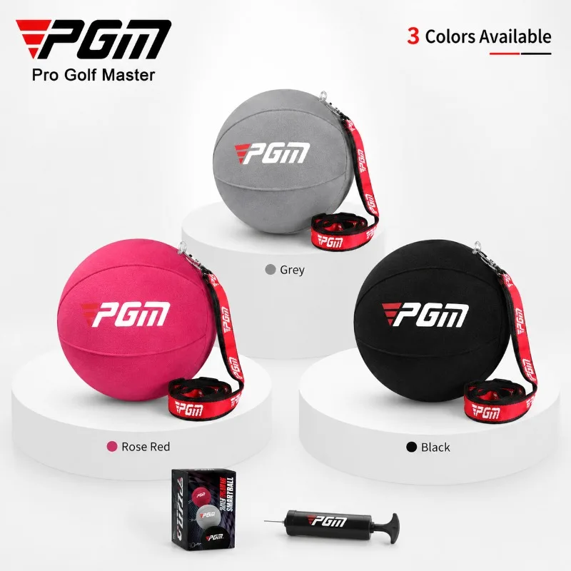 PGM Golf Smart Ball Swing Trainer Inflatable Arm Posture Corrector Adjustable Lanyard Practice Aid for Men Women