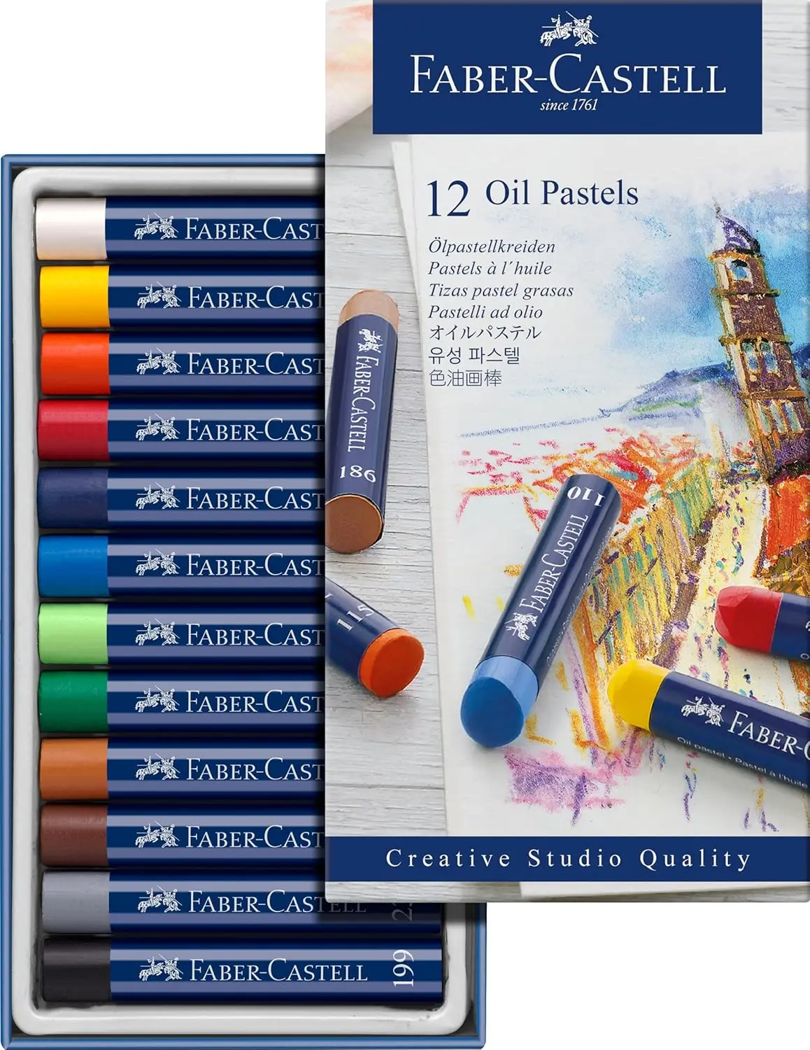 

12 Vibrant Oil Pastels for Smooth Blending & Rich Effects