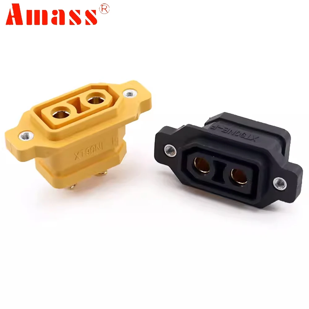 5pcs AMASS XT90 XT90NE-F XT90NE DC500V 30A Female Plug Battery Connector M2.5 Screwnut For RC Aircraft Car Airplane Boat Parts