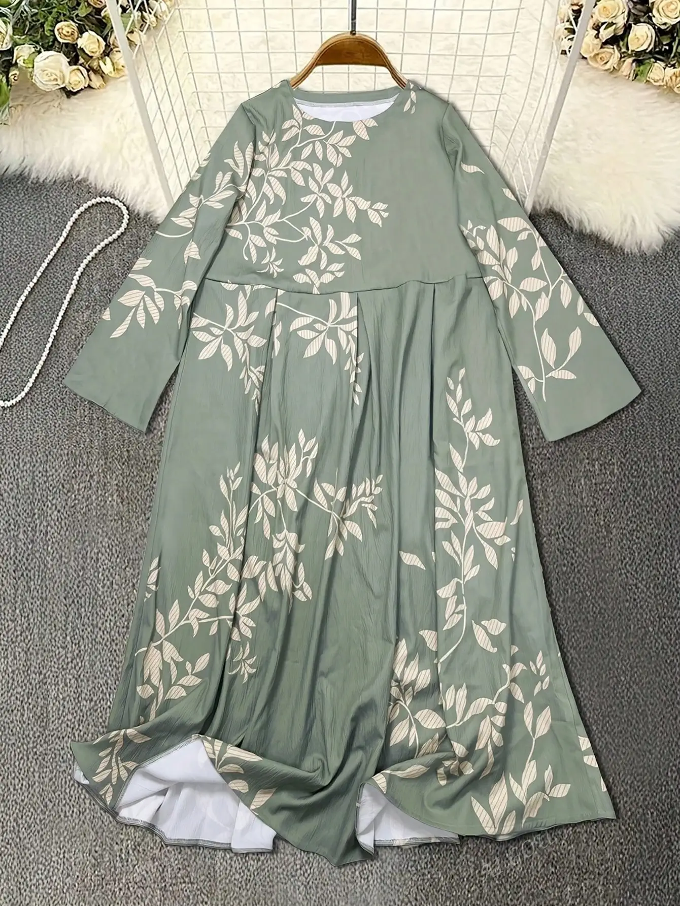 Women's printed casual holiday ethnic style dress