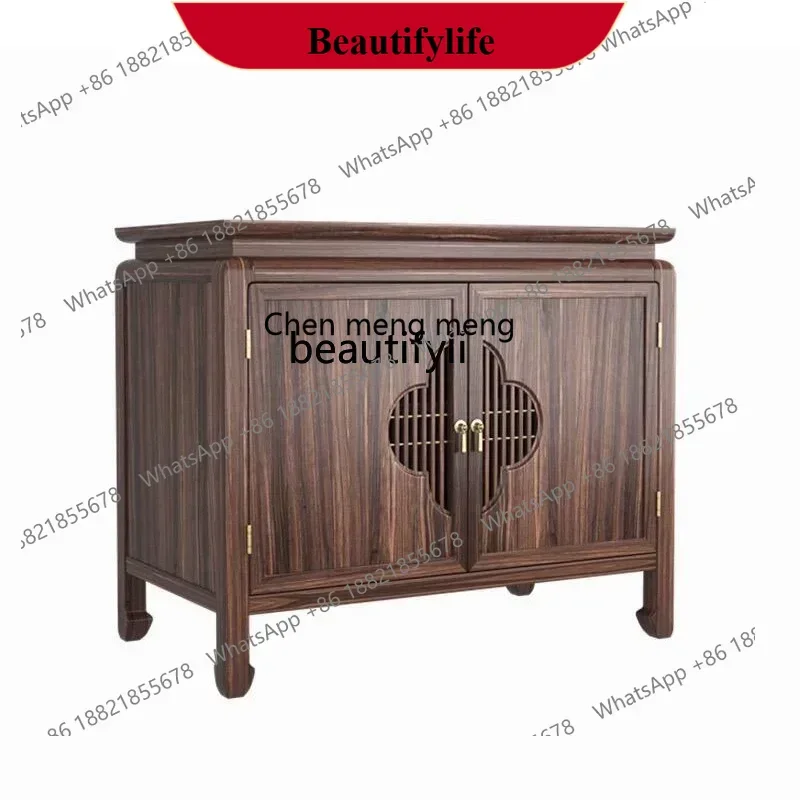 D178 New Chinese-style solid wood offering table, casket offering table, household Tibetan offering table, walnut D9