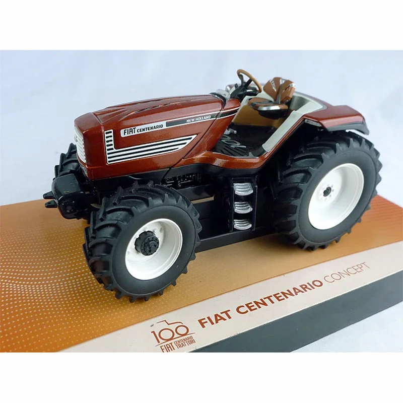 Diecast Alloy 1:32 Fiat Centenario Driverless Tractor Farm Vehicle Model Adult Classic Collection Display Gift