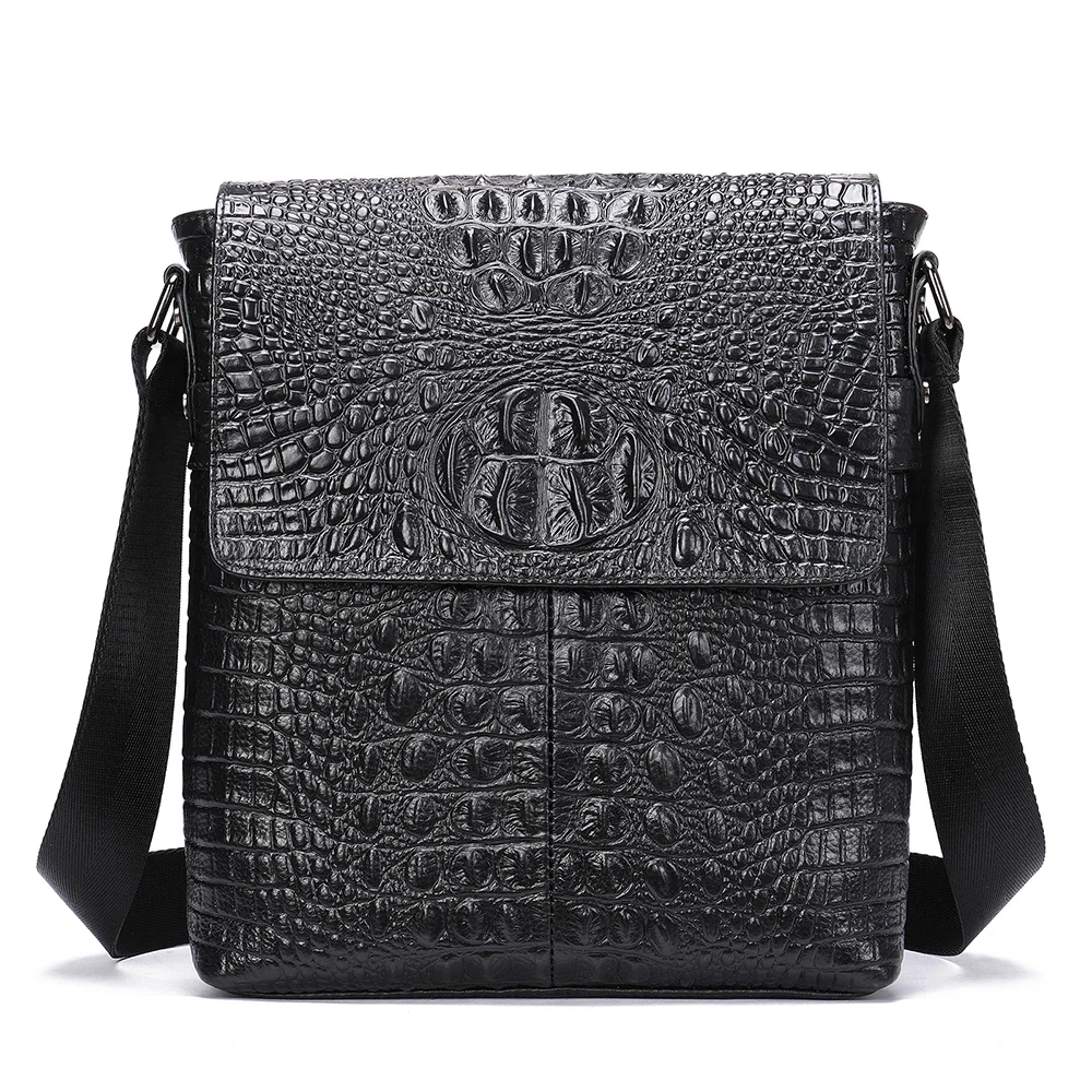 Marrant Brand Men\'s Crossbody Shoulder Bags Men Genuine Leather Crocodile Pattern Fashion Business Man Messenger Bag Alligator