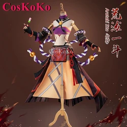 CosKoKo Arataki Itto Cosplay Game Genshin Impact Costume Sex Change Sweet Elegant Uniform Halloween Party Role Play Clothing New