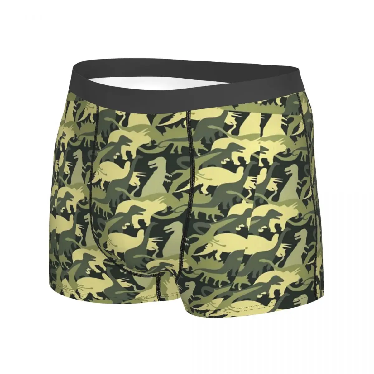 Dinosaur Camo Underwear Abstract Animal Men Shorts Briefs Plain Trunk High Quality Print Plus Size Underpants