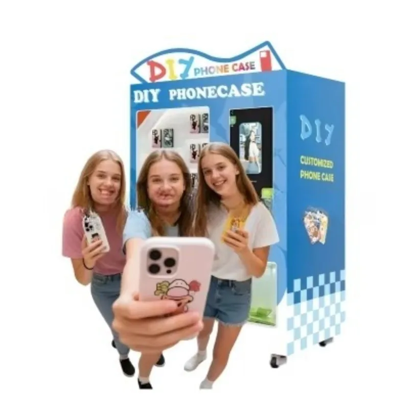 آلة بيع حافظات الهاتف مع دفع بطاقة الائتمان ووظيفة الطباعة التلقائية بالأشعة فوق البنفسجية #2