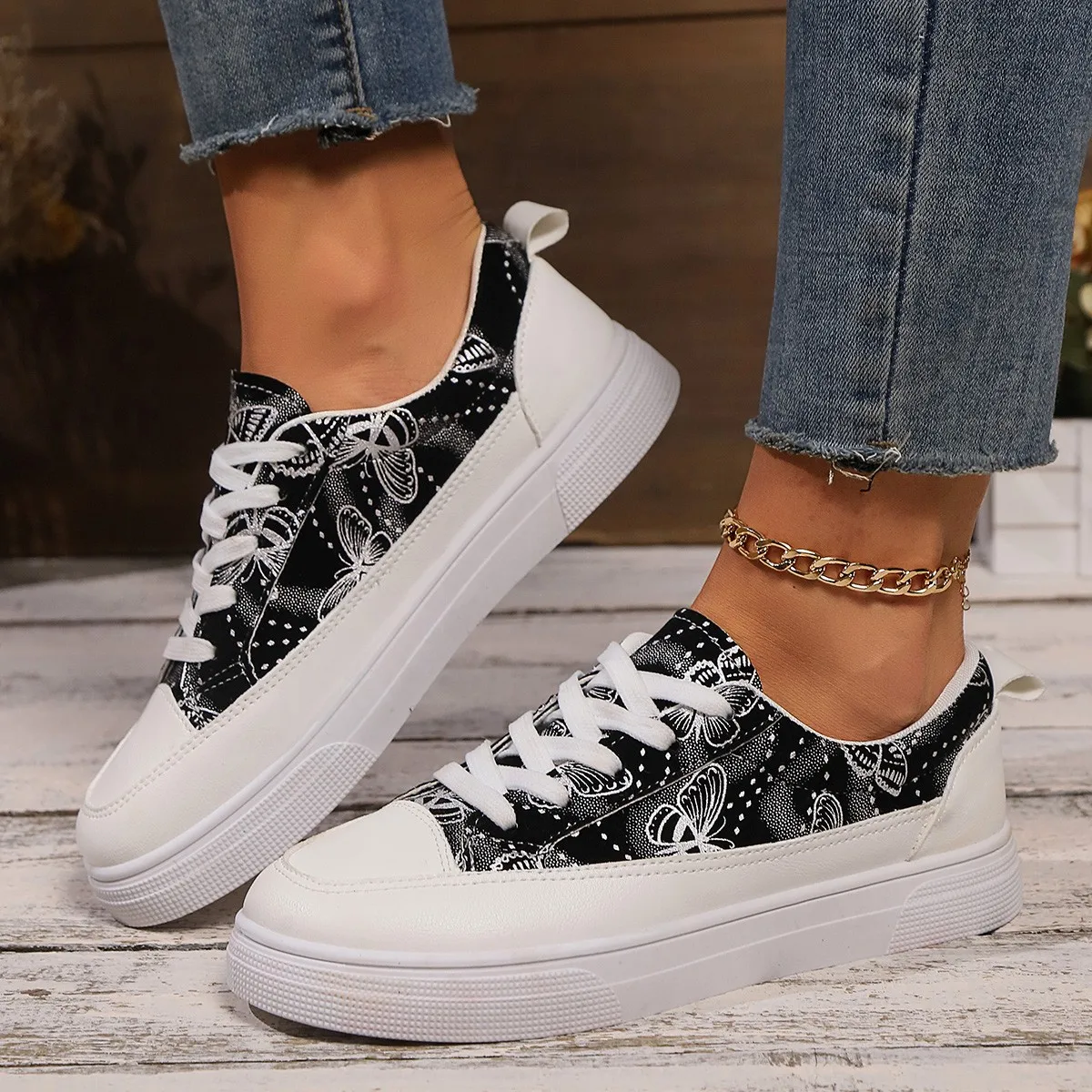 Luxury Women Casual Designer Canvas Shoes Comfy Walking Flats Sneakers Sports Shoes Female High Quality Chaussures Femme Shoe image 3