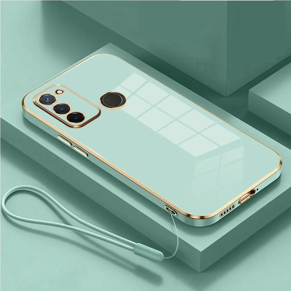 For Samsung Galaxy M21 Case Luxury Square Plating Samsung Galaxy M30S Phone Case ShockProof Silicone Back Cover Fundas