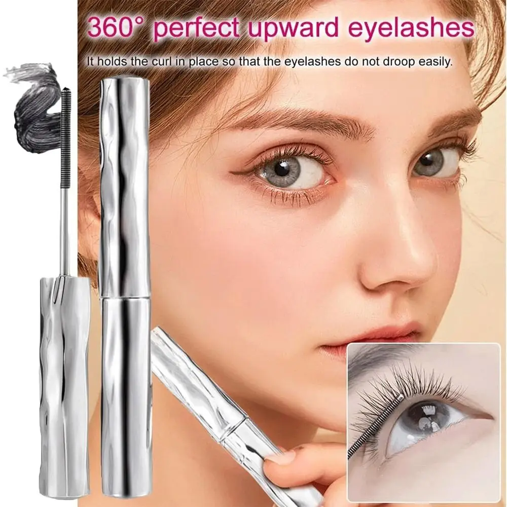 มาสคาร่าเพิ่มความหนาให้ดวงตา หลอดเหล็กขนาดเล็ก กันน้ำ มาสคาร่าเหล็กขนาดเล็ก เพิ่มวอลลุ่มและความยาว มาสคาร่าติดทนนาน