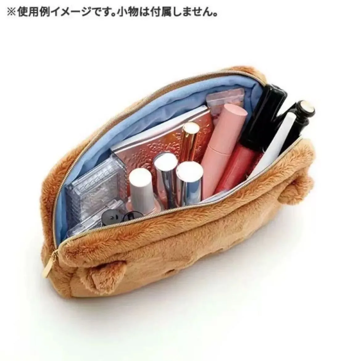 리락쿠마 플러시 귀여운 연필 케이스 애니메이션 릴렉스 베어 편지지 가방 어린이 학교 보관 펜 파우치 여행 화장품 가방 지갑 선물