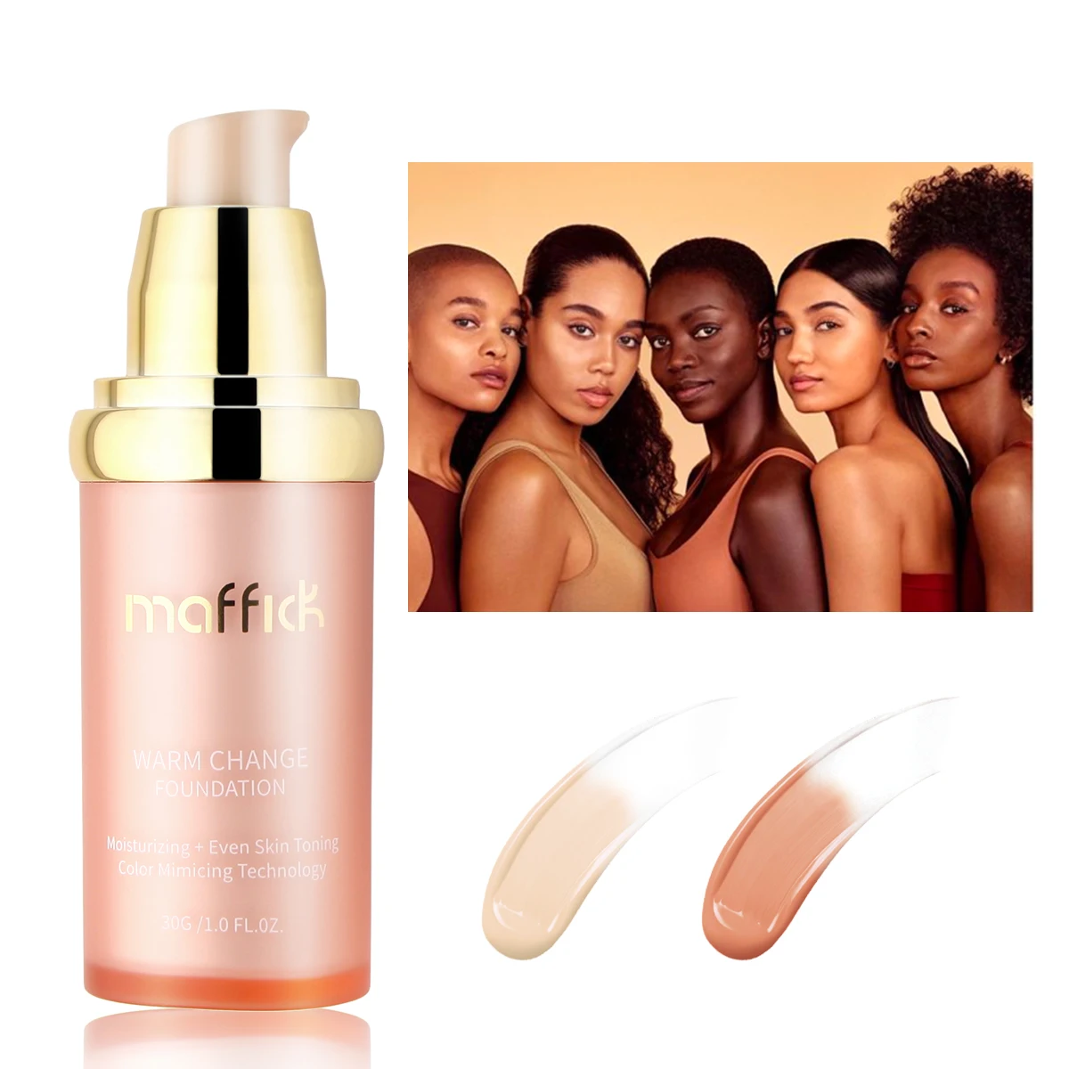 マフィック 2 色ブライトニング長期的な保湿コンシーラー変色ファンデーション防水メイク落としなしコンシーラー