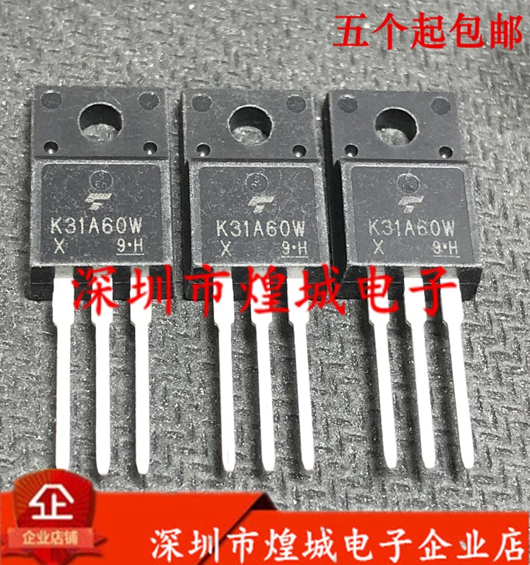 

5pcs K31A60W TK31A60W TO-220F 600V 30.8A