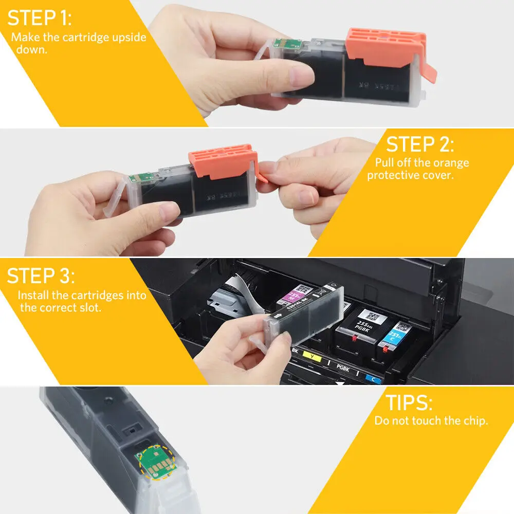 Cartucce d'inchiostro 15PK PGI-250XL CLI-251XL per Canon Pixma MG5520 MG5420 MX722 922