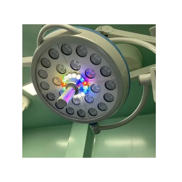 Portable Single Head LED 500 Operating Light Medical Electric Power Source for Operating Room Emergency Plastic Metal
