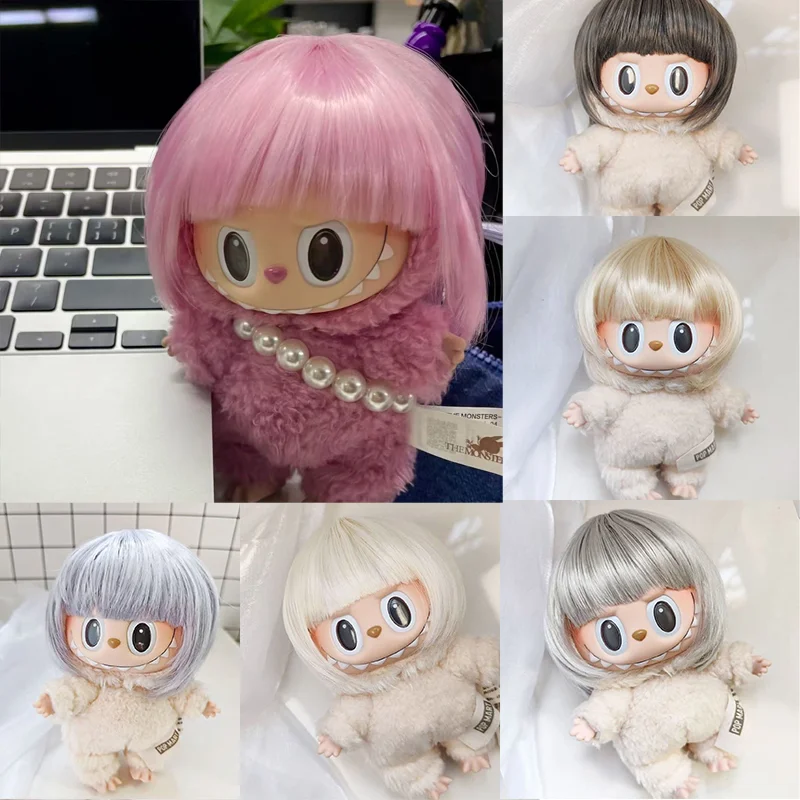

Для куклы Labubu Dimoo BJD кукла длиной до ушей 22-23 см окружность головы Боб волосы хип-хоп головные уборы одежда аксессуары для одежды
