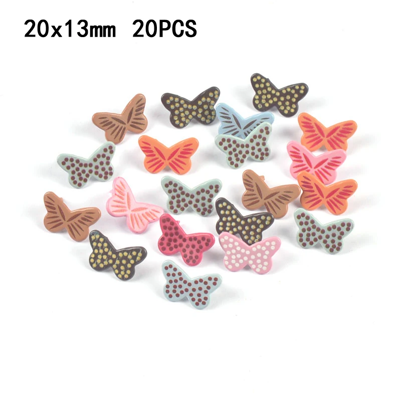 Colorful Star/Heart shaped Metal Brads DIY Crafts Scrapbooking Embellishment Fastener Handwork Accessories Home Decoration