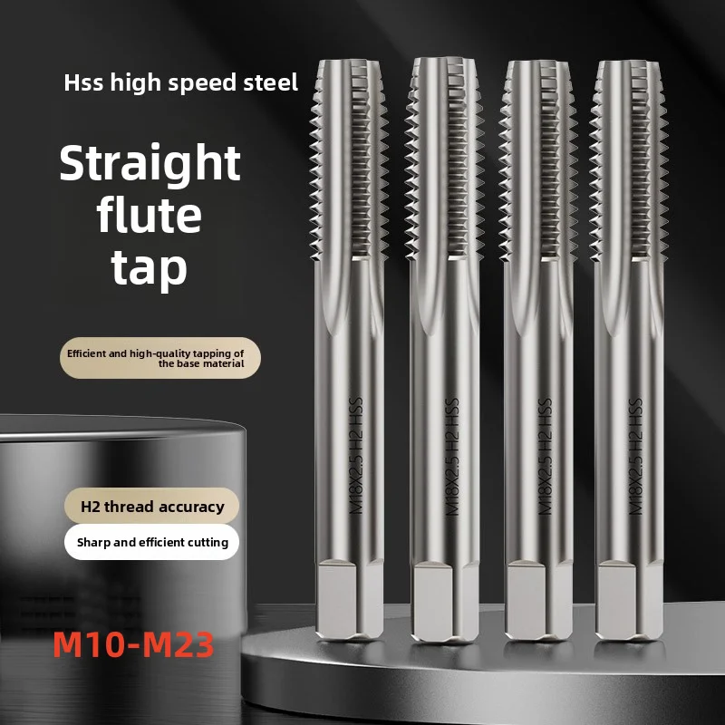 Machine Thread Tap M10 M18 M20 M21 M22 M23 Teeth=1.0 1.5 2.0 2.5mm Right / Left HSS Metric Screw Tap Drill Thread Tool For Steel