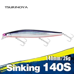 TSURINOYA STINGER 140S Inshore Fishing Sinking Minnow 140mm 26g Ultra Long Casting Plastics Bait For Seabass Flounder Picua Lure