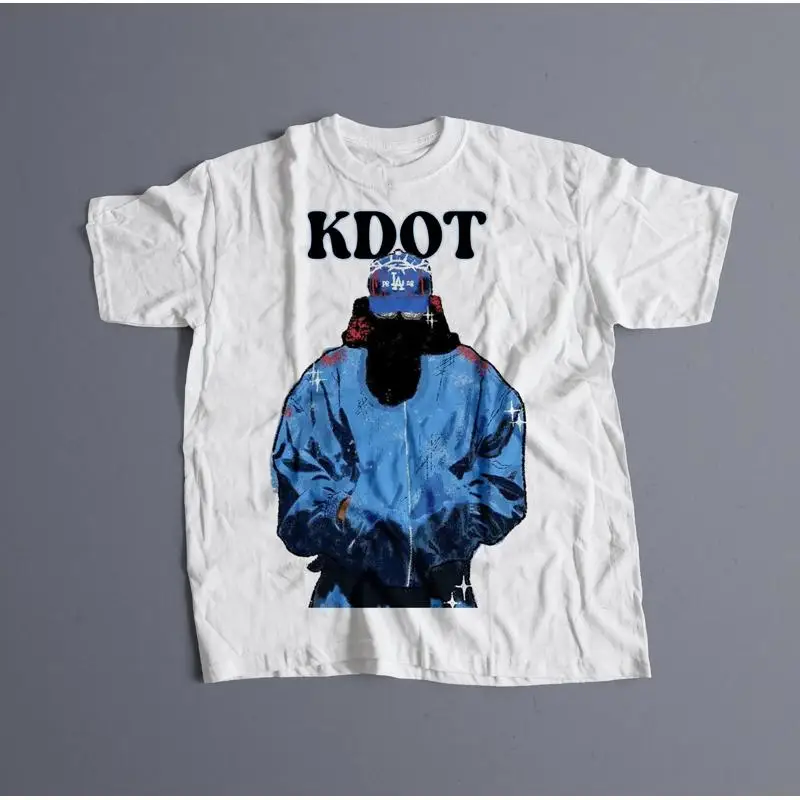 تي شيرت K DOT Kendrick Lamar تي شيرت Merch Rap DAMN هدية للجنسين #1
