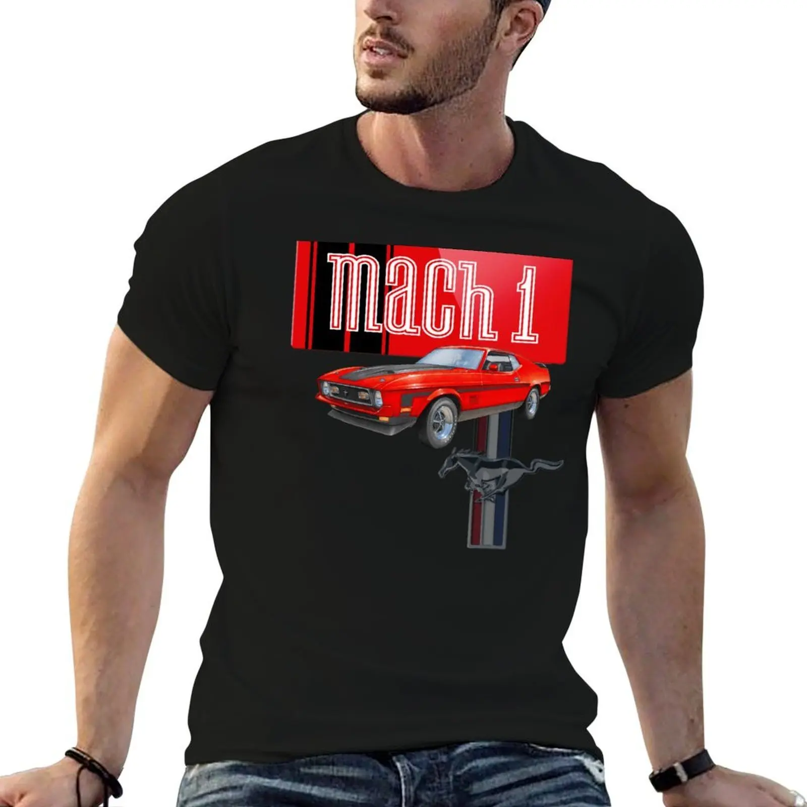 

Mach 1 T-Shirt cotton t shirts man 100% t shirts with prints T-Shirt