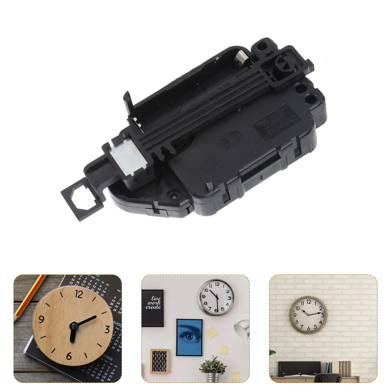 Silent Pendulum Clock Movement Replacement Black Sweeping Drive Unit Battery Operated Clock Mechanism Replacement Parts