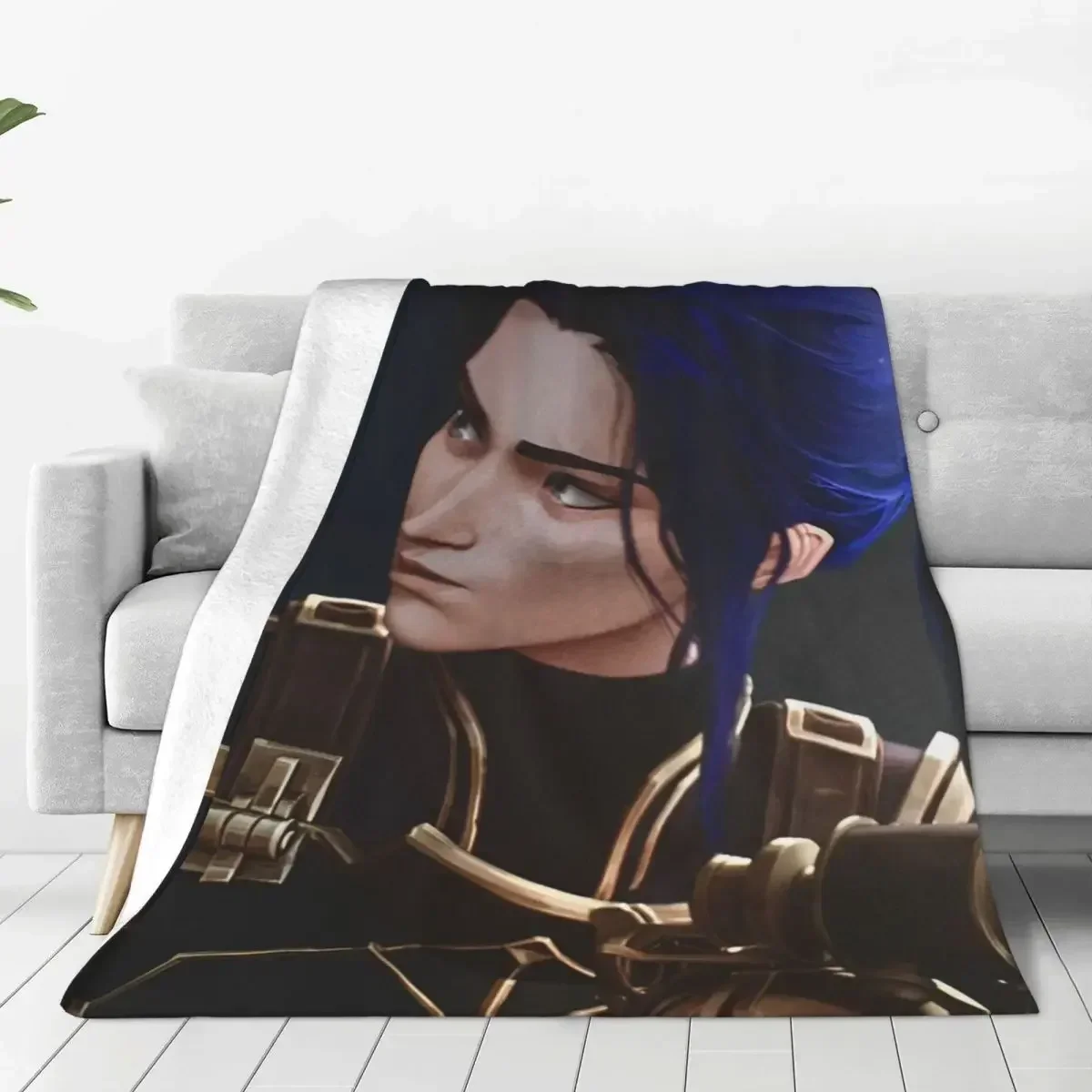 Soft Blankets Camping Arcane Caitlyn Game Bedding Throws Flannel Bedspread For Couch Chair Graphic Sofa Bed Cover