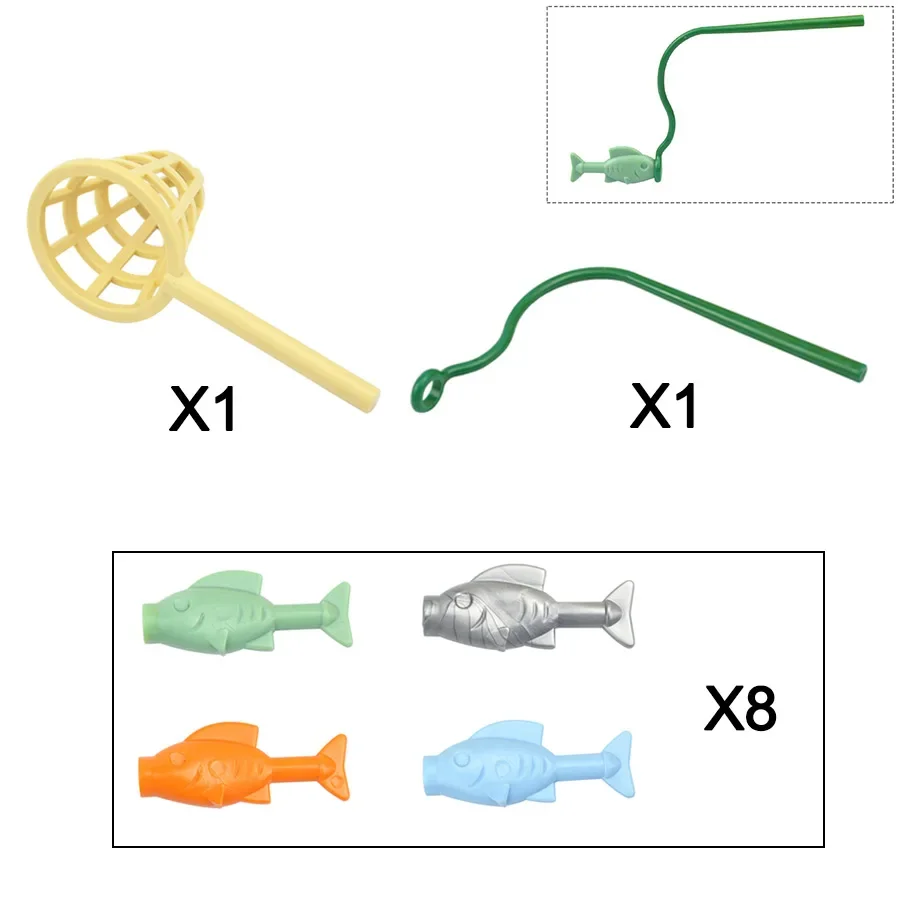 لعبة لبنات البناء للأطفال ، أصدقاء المدينة ، طعام صغير ، اكسسوارات ، كعكة ، الموز ، الجزر ، الأسماك ، الدجاج ، البطاطس المقلية ، الخبز ، زجاجة ، DIY بها بنفسك هدية #5
