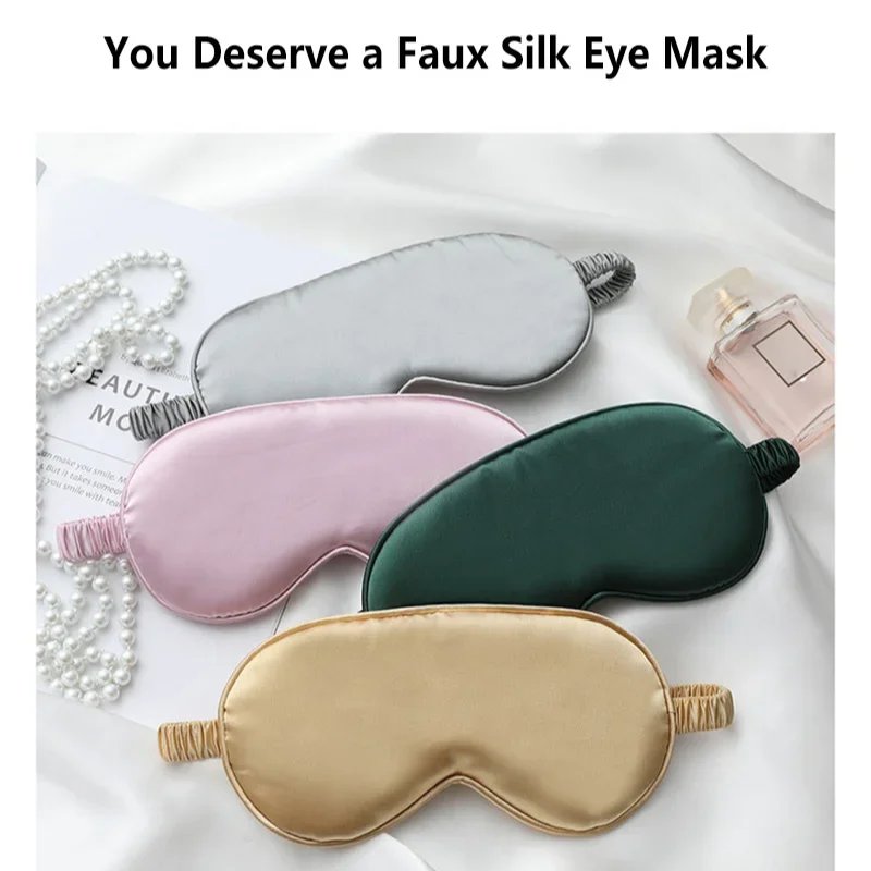 

Comfortable Lightproof Eye Shade Portable Rest Blindfold Student Office Break Bedroom Sleep Breathable Light Blocking Eyemask
