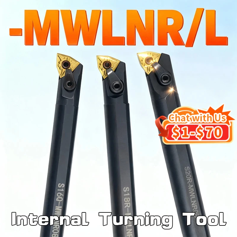 S16Q-MWLNR08 S18R-MWLNR08 S20R-MWLNR08 S32T-MWLNR08 Uchwyt na narzędzia tokarskie wewnętrzne WNMG08 Płytki tokarskie Zestaw narzędzi skrawających CNC