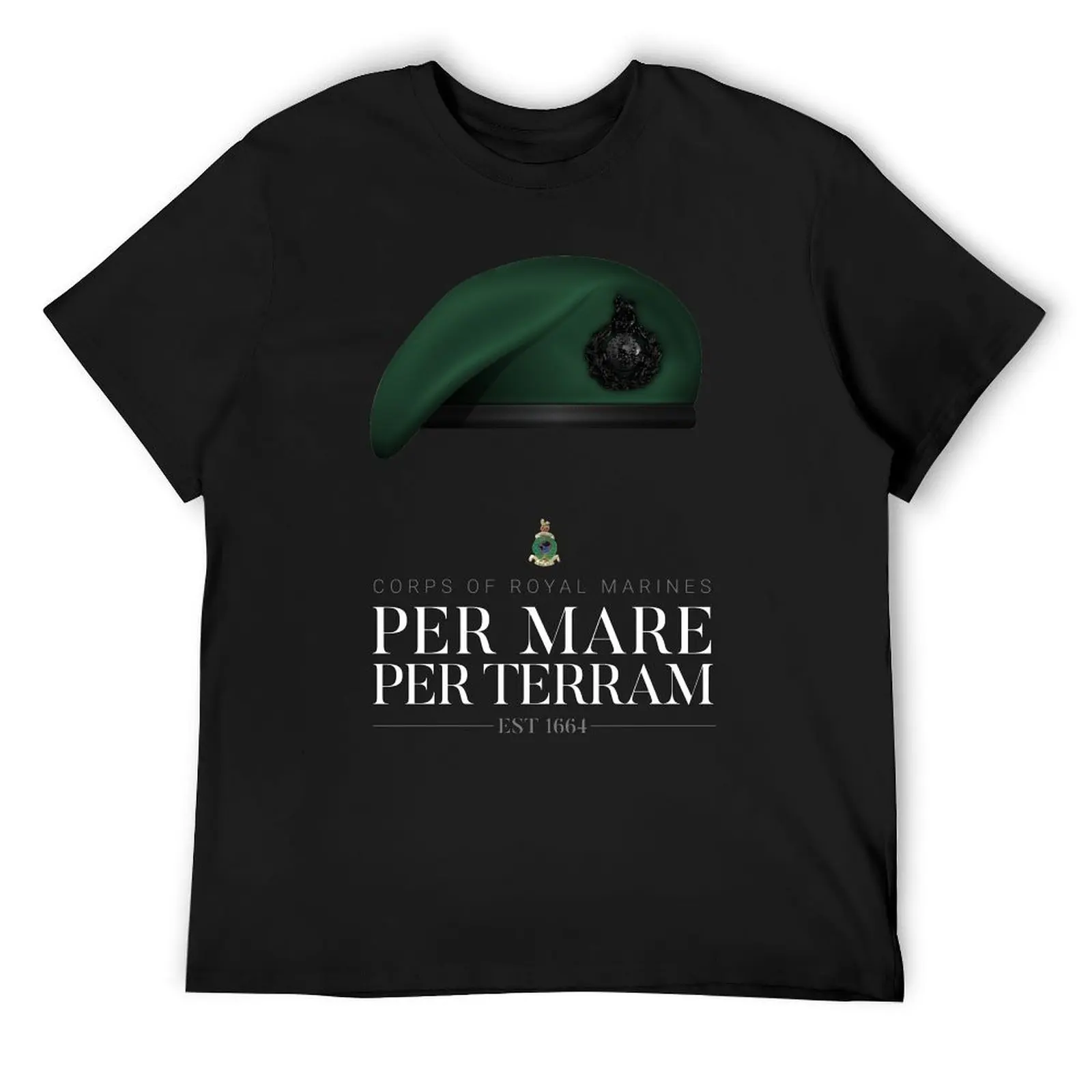 British Royal Marines - Per Mare, Per Terram T-Shirt rapper graphic tees kawaii clothes mens graphic t-shirts hip hop