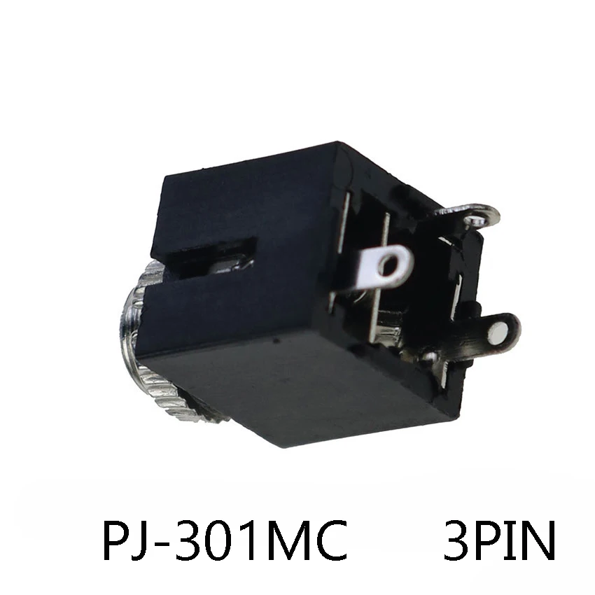 1PCS FOR PJ-341 376M 325M 324M 301MC stereo female socket 3PIN 4PIN 5PIN jack audio headphone connector 3.5mm