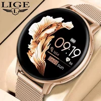 Reloj inteligente LIGE con llamada Bluetooth para mujer, relojes con esfera personalizada, rastreador deportivo de ritmo cardíaco para hombre, reloj inteligente para Android IOS 2025